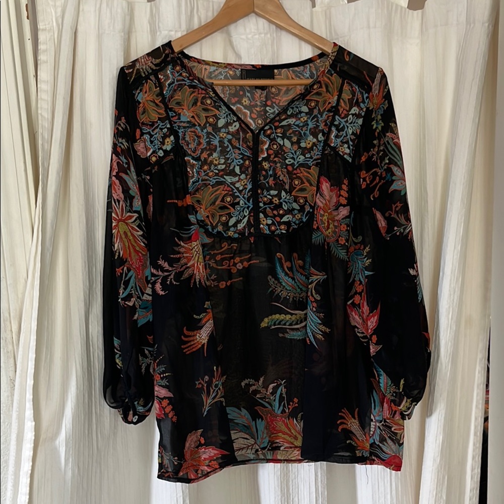 Flowing Black Blouse